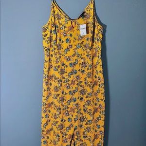Mustard Yellow Cami Pant Jumpsuit - Plus Size (3X)